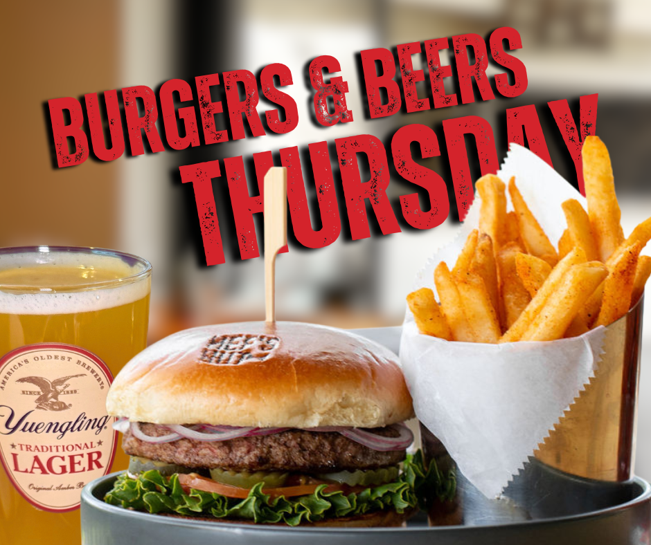 Burgers and beers Thursday at Hef's Hut